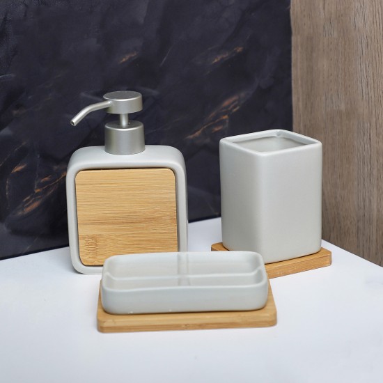 Ceramic Soap Dispenser Set 3 pieces 